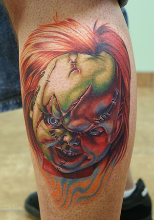 Tattoos - chucky face